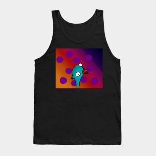 Googly eyed long neck bird Tank Top